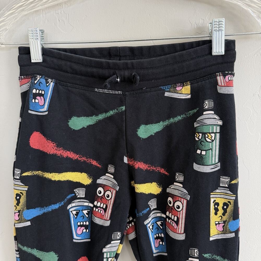 STELLA MCCARTNEY Kids Boy's Cartoon Spray Paint Can Sweatpants Size 10 - Picture 5 of 6
